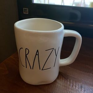 Rae Dunn “Crazy” mug! Smoke free and pet friendly home!